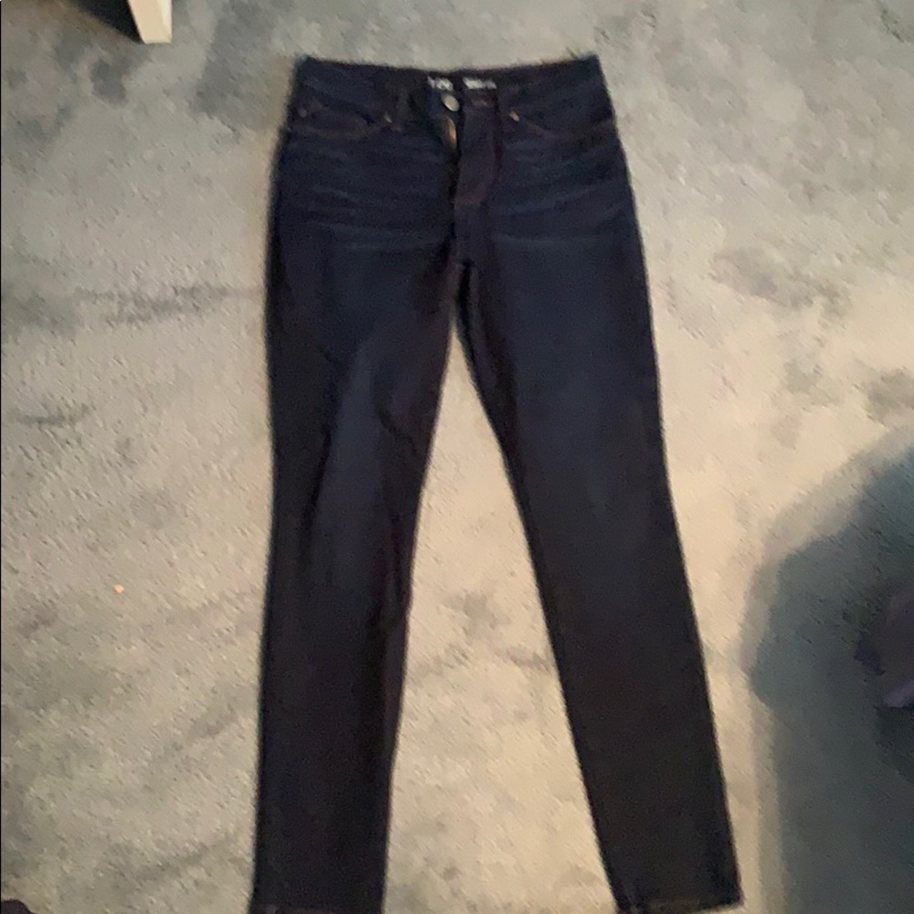 Lee platinum modern fit skinny jeans- dark wash